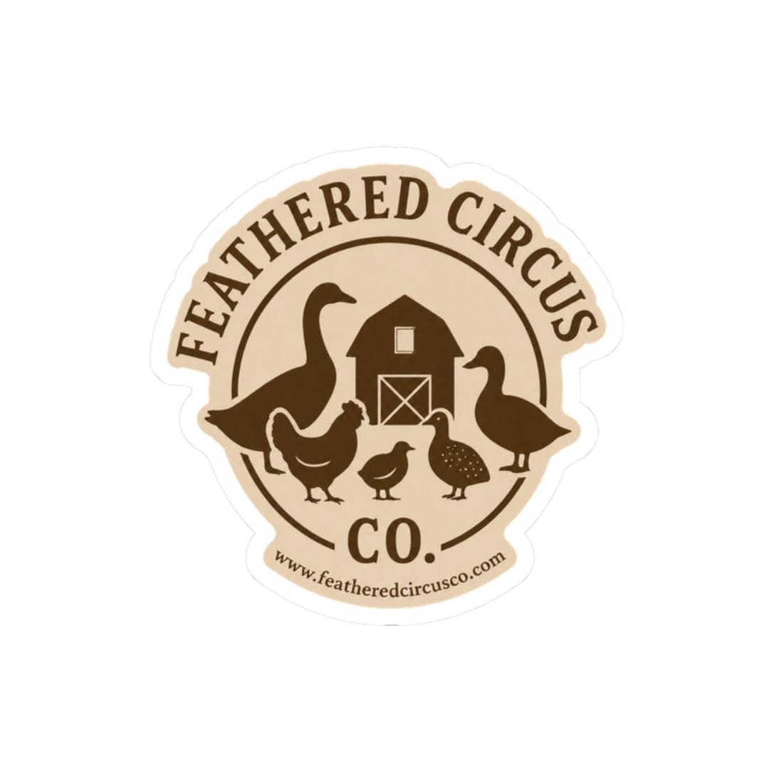 Feathered Circus Co. logo sticker product image